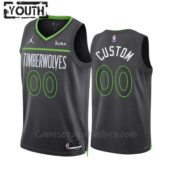 Camiseta de Baloncesto Minnesota Timberwolves Statement Edition Swingman 2023/24 Niños