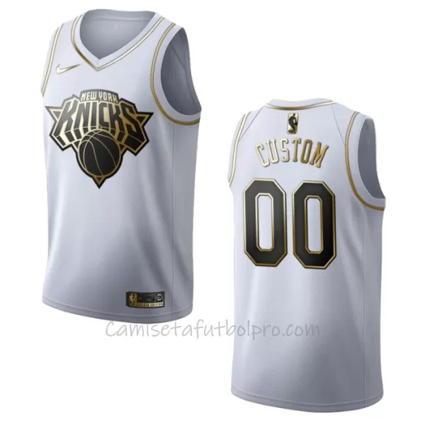 Camiseta de Baloncesto New York Knicks Golden Edition Swingman Blanco