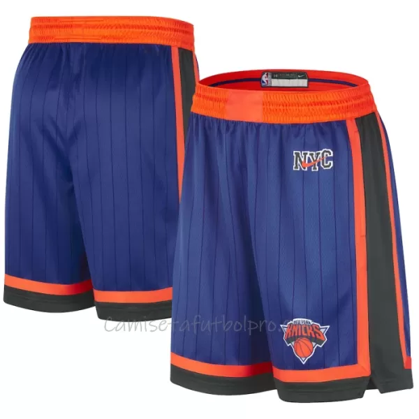 Shorts de Baloncesto New York Knicks City Edition Swingman Azul