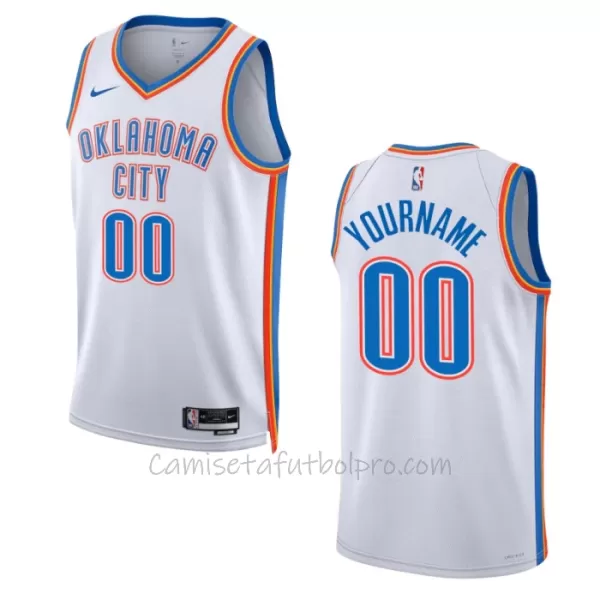 Camiseta de Baloncesto Oklahoma City Thunder Association Edition Swingman 2023/24 Blanco