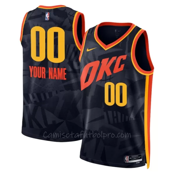 Camiseta de Baloncesto Oklahoma City Thunder City Edition Swingman 2023/24 Navy