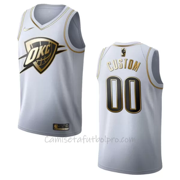 Camiseta de Baloncesto Oklahoma City Thunder Golden Edition Swingman Blanco