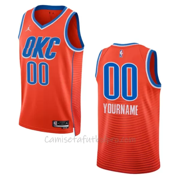 Camiseta de Baloncesto Oklahoma City Thunder Statement Edition Swingman 2023/24 Naranja