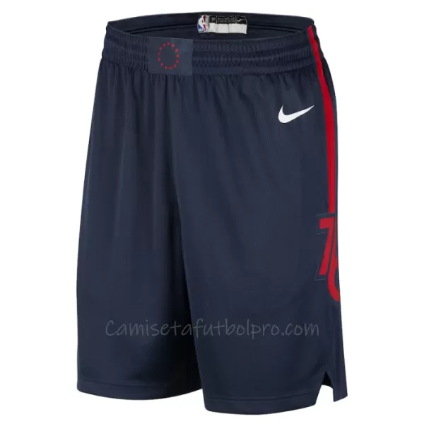 Shorts de Baloncesto Philadelphia 76ers City Edition Swingman Navy