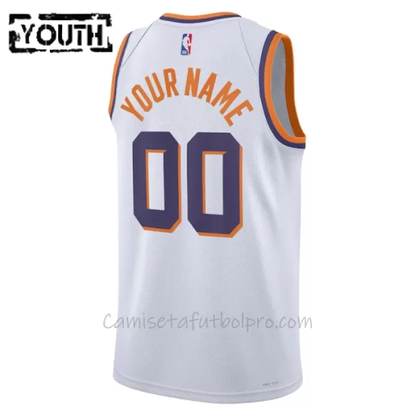 Camiseta de Baloncesto Phoenix Suns Association Edition Swingman 2023/24 Niños Blanco