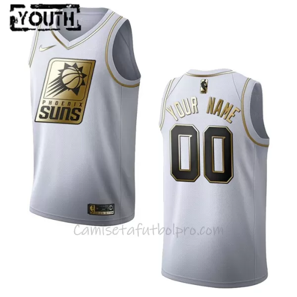 Camiseta de Baloncesto Phoenix Suns Golden Edition Swingman Niños Blanco