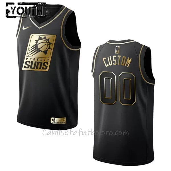 Camiseta de Baloncesto Phoenix Suns Golden Edition Swingman Niños Negro