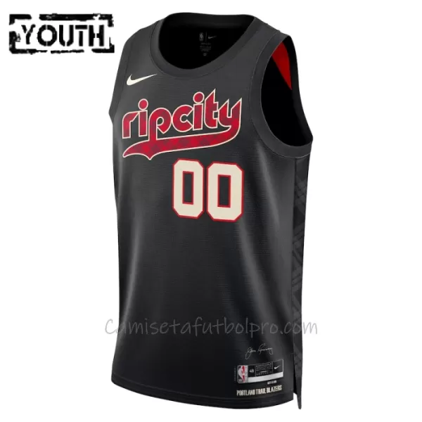 Camiseta de Baloncesto Portland Trail Blazers City Edition Swingman 2023/24 Niños