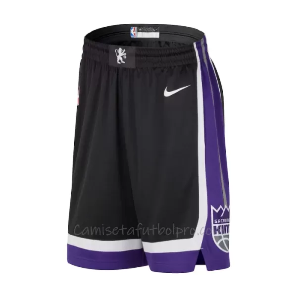 Shorts de Baloncesto Sacramento Kings Icon Edition Swingman Negro