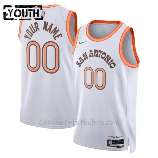 Camiseta de Baloncesto San Antonio Spurs City Edition Swingman 2023/24 Niños Blanco