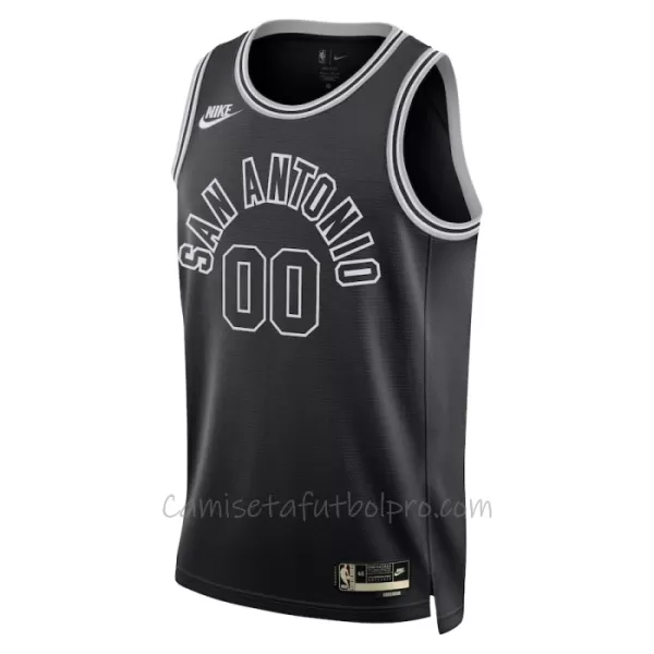 Camiseta de Baloncesto San Antonio Spurs Classic Edition Swingman 2023/24 Negro