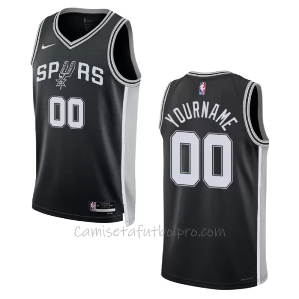 Camiseta de Baloncesto San Antonio Spurs Icon Edition Swingman 2023/24 Negro