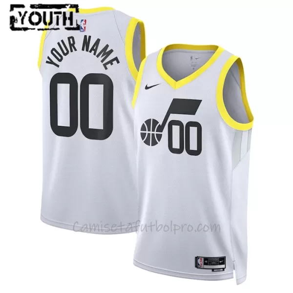 Camiseta de Baloncesto Utah Jazz Association Edition Swingman 2023/24 Niños Blanco