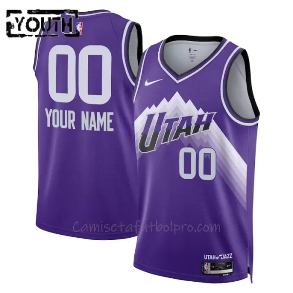 Camiseta de Baloncesto Utah Jazz City Edition Swingman 2023/24 Niños Morado