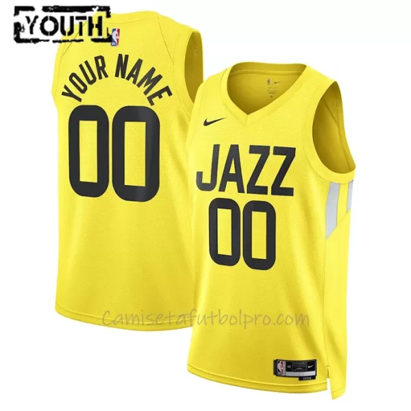 Camiseta de Baloncesto Utah Jazz Icon Edition Swingman 2023/24 Niños Amarillo