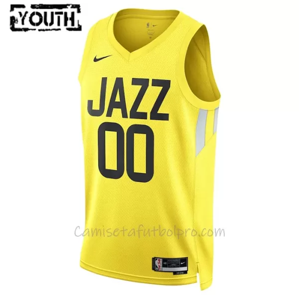 Camiseta de Baloncesto Utah Jazz Icon Edition Swingman 2023/24 Niños Amarillo