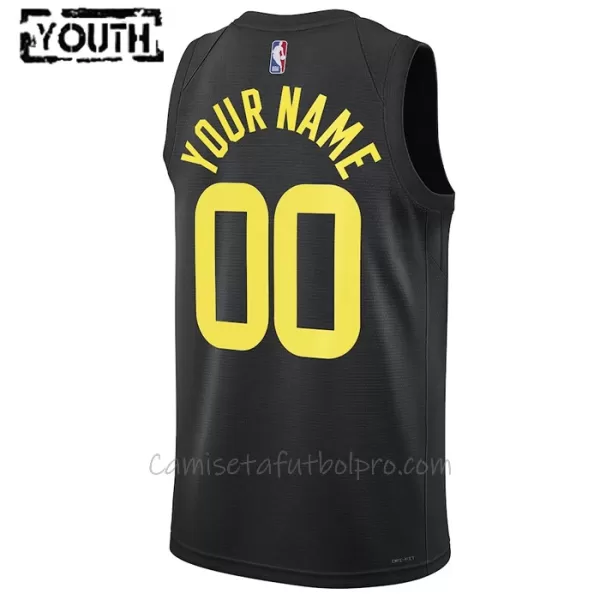 Camiseta de Baloncesto Utah Jazz Statement Edition Swingman 2023/24 Niños Negro