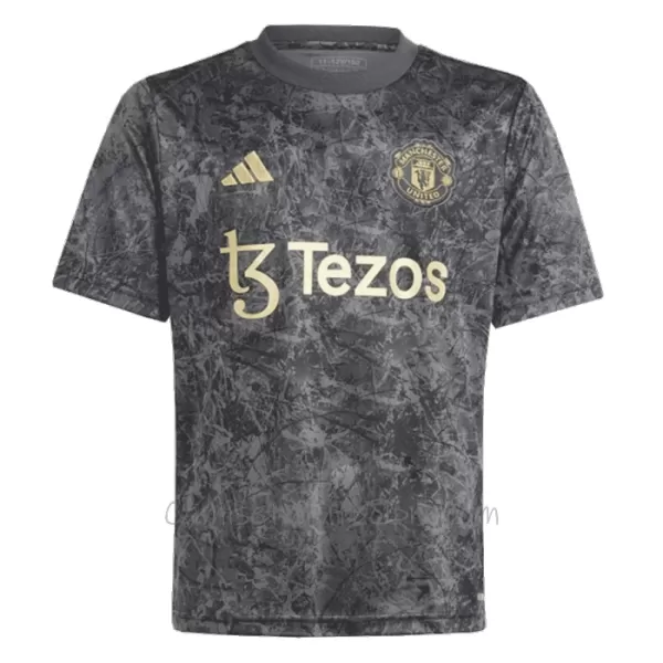 Camiseta Manchester United X Stone Roses Hombre 23/24 Negro Edición Especial