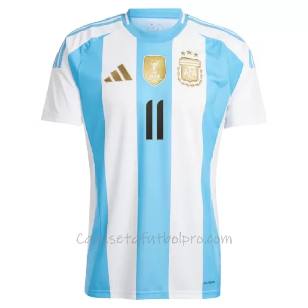 Camiseta Argentina Ángel Di María 11 Hombre 1ª Equipación 2024