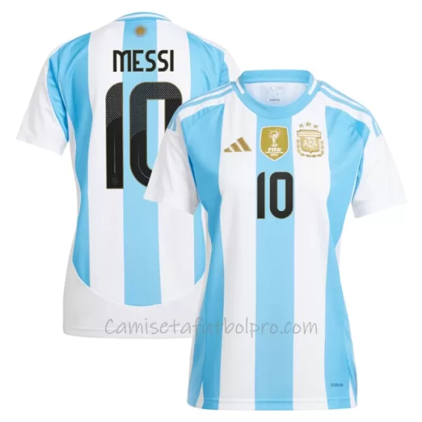 Camiseta Argentina Lionel Messi 10 Mujer 1ª Equipación 2024