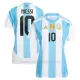 Camiseta Argentina Lionel Messi 10 Mujer 1ª Equipación 2024