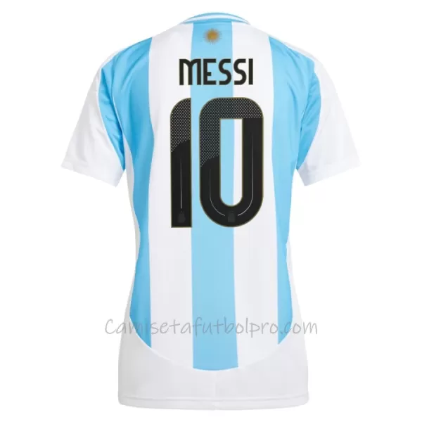 Camiseta Argentina Lionel Messi 10 Mujer 1ª Equipación 2024