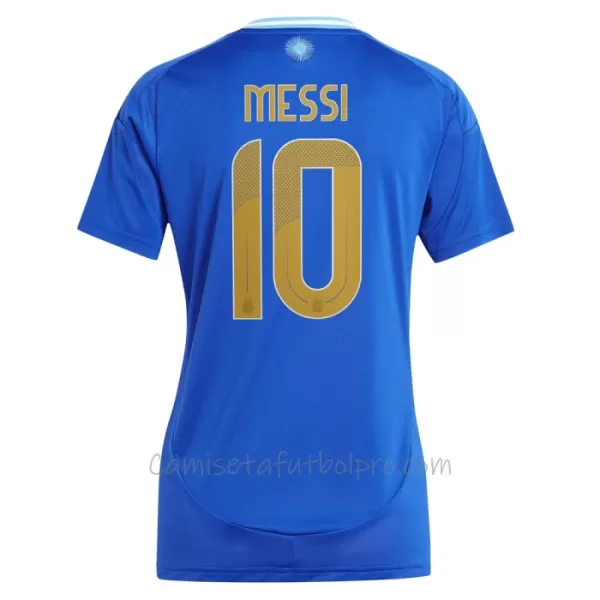 Camiseta Argentina Lionel Messi 10 Mujer 2ª Equipación 2024