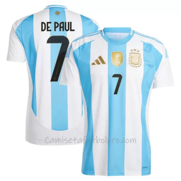 Camiseta Argentina Rodrigo de Paul 7 Hombre 1ª Equipación 2024