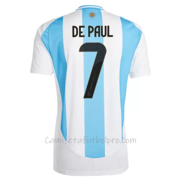 Camiseta Argentina Rodrigo de Paul 7 Hombre 1ª Equipación 2024