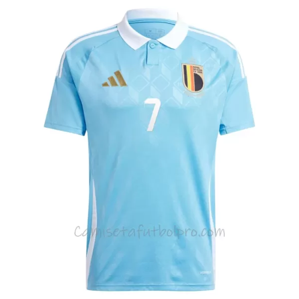 Camiseta Bélgica Kevin De Bruyne 7 Hombre 2ª Equipación Eurocopa 2024