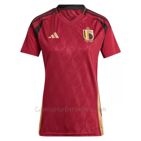 Camiseta Bélgica Mujer 1ª Equipación Eurocopa 2024