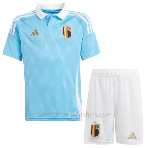 Camiseta Bélgica Niños 2ª Equipación Eurocopa 2024