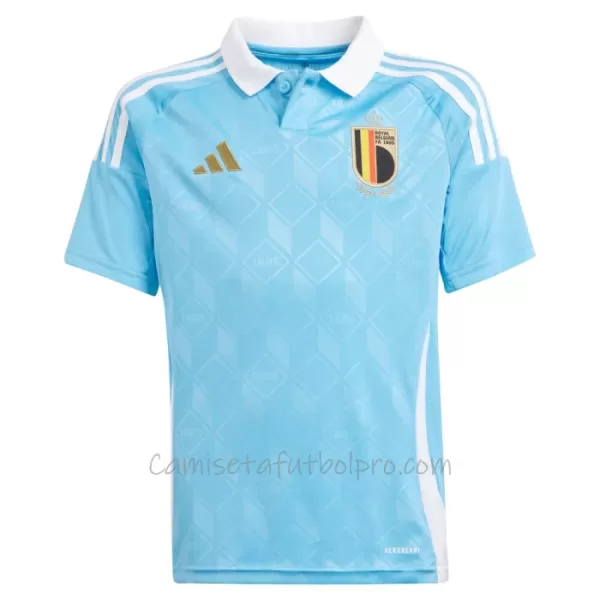 Camiseta Bélgica Niños 2ª Equipación Eurocopa 2024