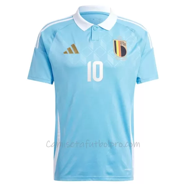 Camiseta Bélgica Romelu Lukaku 10 Hombre 2ª Equipación Eurocopa 2024