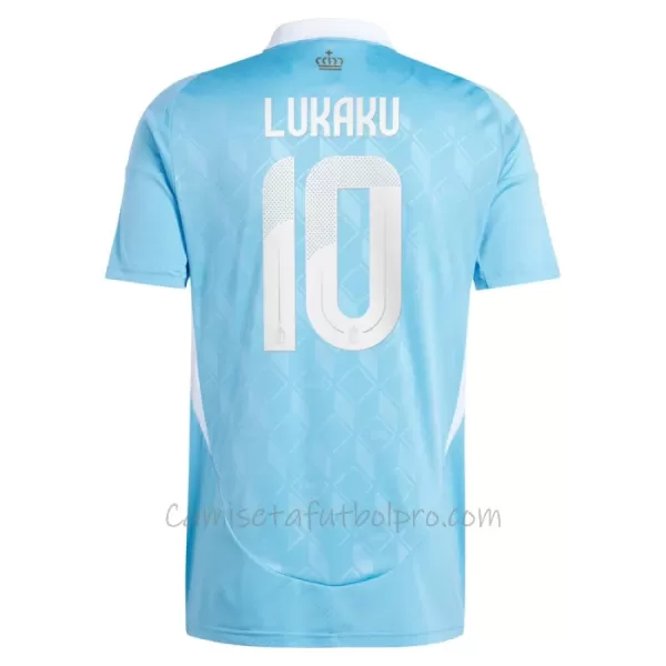 Camiseta Bélgica Romelu Lukaku 10 Hombre 2ª Equipación Eurocopa 2024