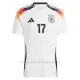 Camiseta Alemania Florian Wirtz 17 Hombre 1ª Equipación Eurocopa 2024