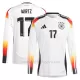 Camiseta Alemania Florian Wirtz 17 Hombre 1ª Equipación Eurocopa 2024 Manga Larga