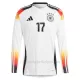 Camiseta Alemania Florian Wirtz 17 Hombre 1ª Equipación Eurocopa 2024 Manga Larga