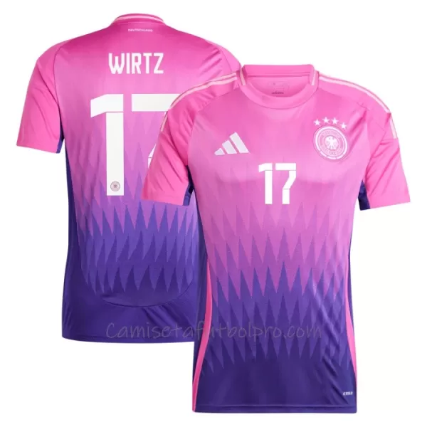 Camiseta Alemania Florian Wirtz 17 Hombre 2ª Equipación Eurocopa 2024