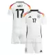 Camiseta Alemania Florian Wirtz 17 Niños 1ª Equipación Eurocopa 2024