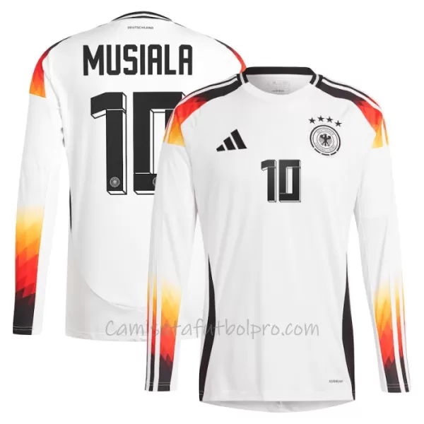 Camiseta Alemania Jamal Musiala 10 Hombre 1ª Equipación Eurocopa 2024 Manga Larga