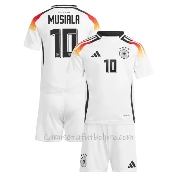 Camiseta Alemania Jamal Musiala 10 Niños 1ª Equipación Eurocopa 2024