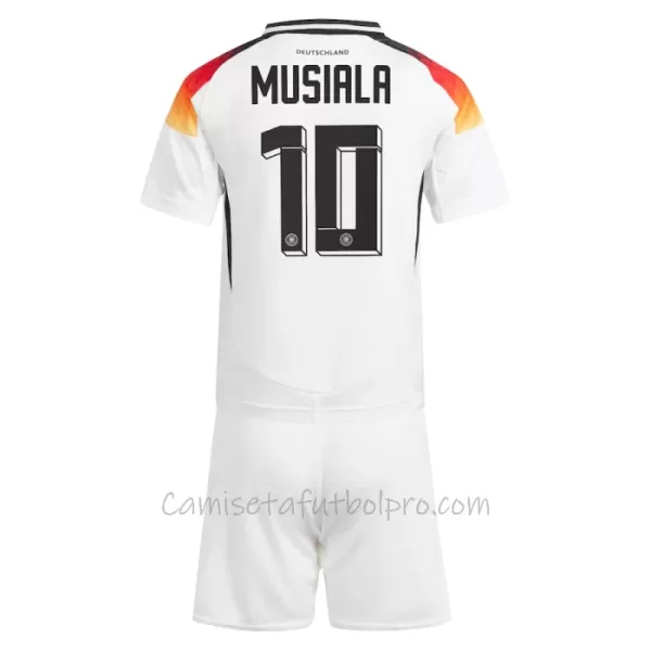 Camiseta Alemania Jamal Musiala 10 Niños 1ª Equipación Eurocopa 2024