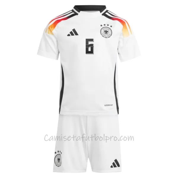 Camiseta Alemania Joshua Kimmich 6 Niños 1ª Equipación Eurocopa 2024