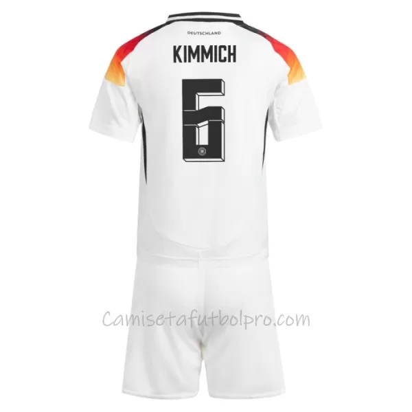 Camiseta Alemania Joshua Kimmich 6 Niños 1ª Equipación Eurocopa 2024