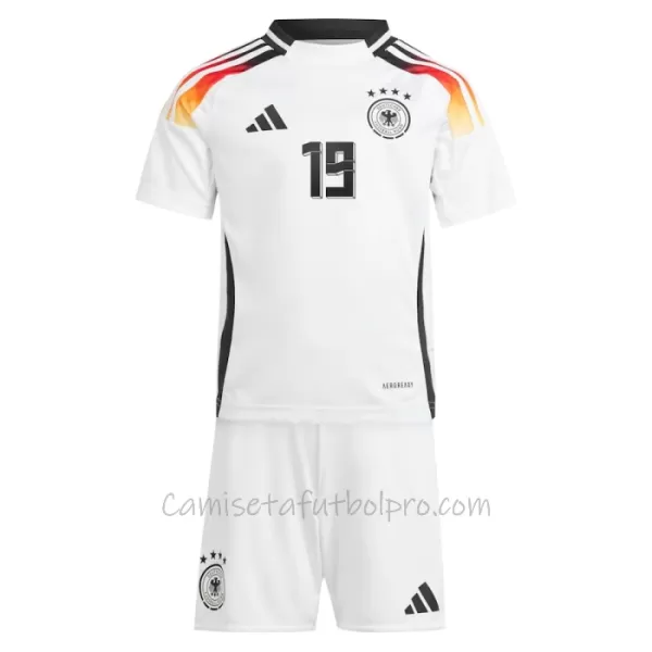 Camiseta Alemania Leroy Sané 19 Niños 1ª Equipación Eurocopa 2024