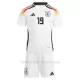 Camiseta Alemania Leroy Sané 19 Niños 1ª Equipación Eurocopa 2024