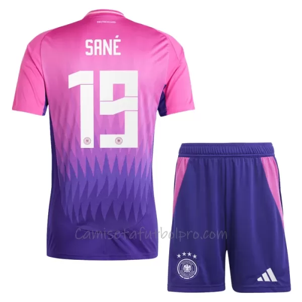 Camiseta Alemania Leroy Sané 19 Niños 2ª Equipación Eurocopa 2024