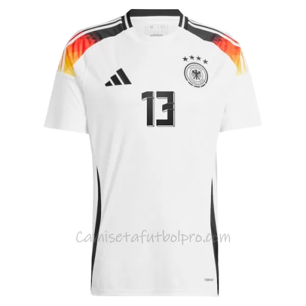 Camiseta Alemania Thomas Müller 13 Hombre 1ª Equipación Eurocopa 2024