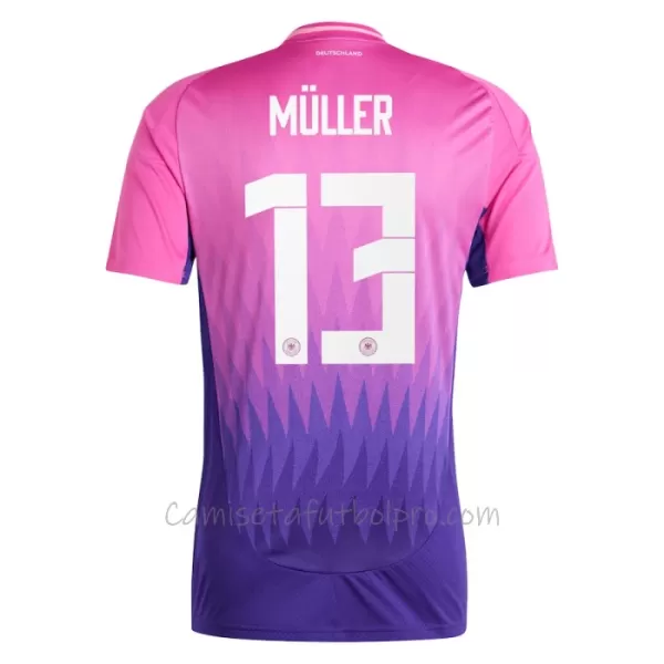 Camiseta Alemania Thomas Müller 13 Hombre 2ª Equipación Eurocopa 2024